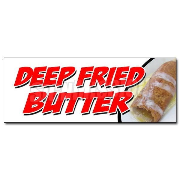 DEEP FRIED BUTTER DECAL sticker balls on a stick dipped flavored glazed, D-24 Deep Fried Butter